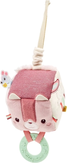 Cube textile Lilliputiens avec activités, chat Jeanne