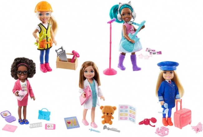 Poupée Barbie Chelsea dans différentes professions
