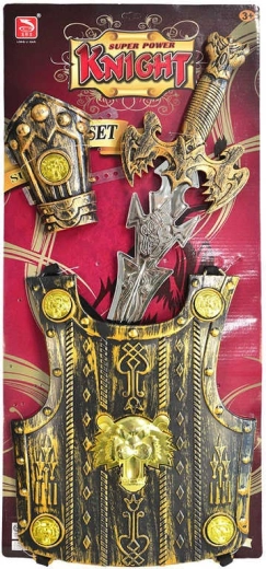 Ensemble de chevalier pour enfants avec épée et bouclier 57 cm