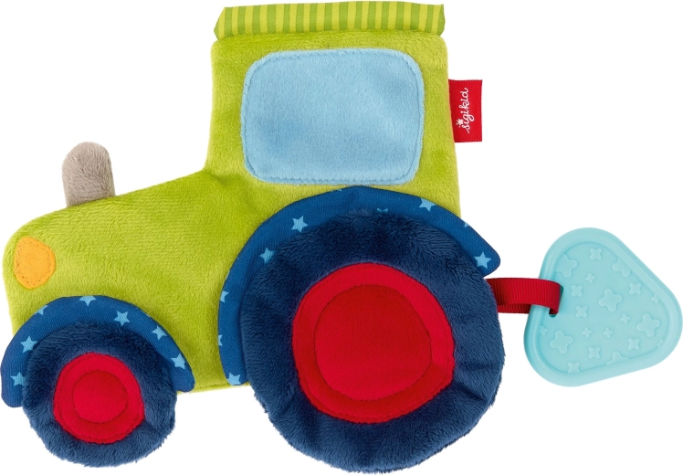 Doudou confort Sigikid tracteur avec anneau de dentition - 1 pièce