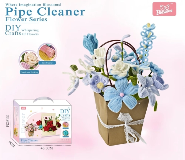 Kit DIY créatif pour fabriquer un bouquet de fleurs pour enfants