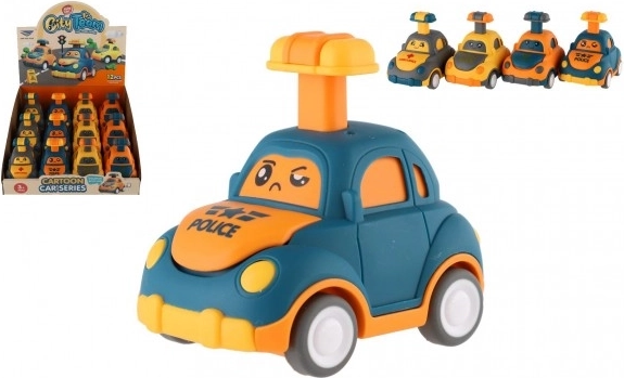 Voiturette en plastique Appuie et pars 9 cm – à inertie, 4 modèles