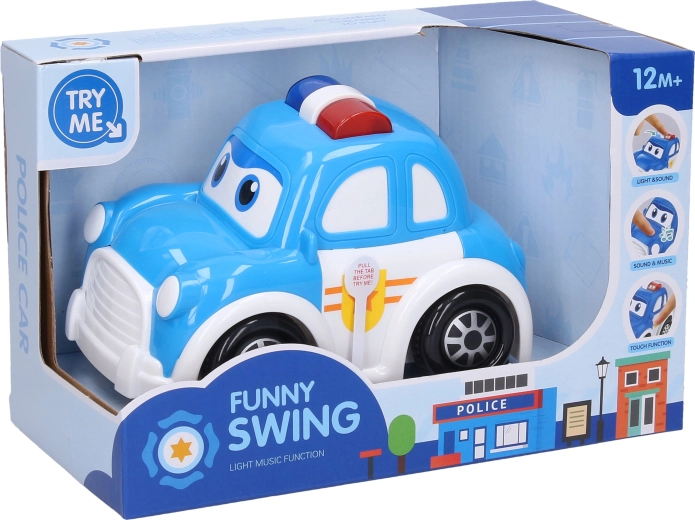 Voiture de police avec effets 15 cm