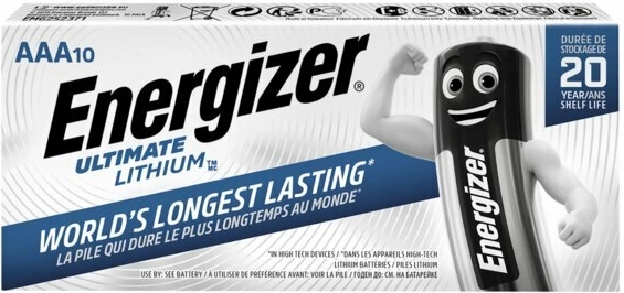 Energizer Ultimate Lithium AAA piles au lithium 10 pcs