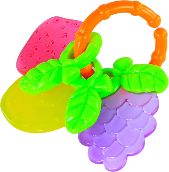 Hochet et anneau de dentition en forme de fruit pour bébés