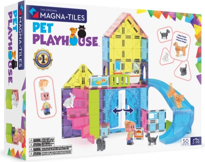 Magna-Tiles maison pour animaux, 50 pièces