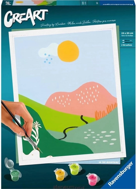 creart paysage minimaliste peinture par numéros ravensburger