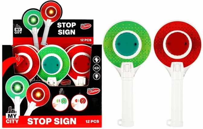 Palette d’arrêt de police avec lumière