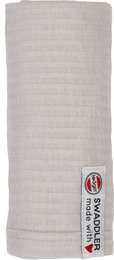 Lodger Swaddler lange en tissu seersucker 70 × 70 cm steel