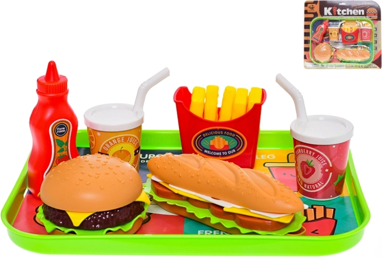 Set fast-food d’aliments et de boissons pour enfants