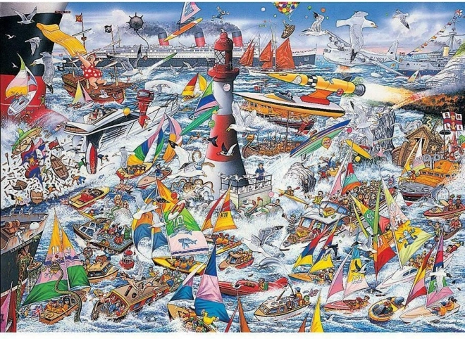 Puzzle J'aime les bateaux 1000 pièces de Gibsons