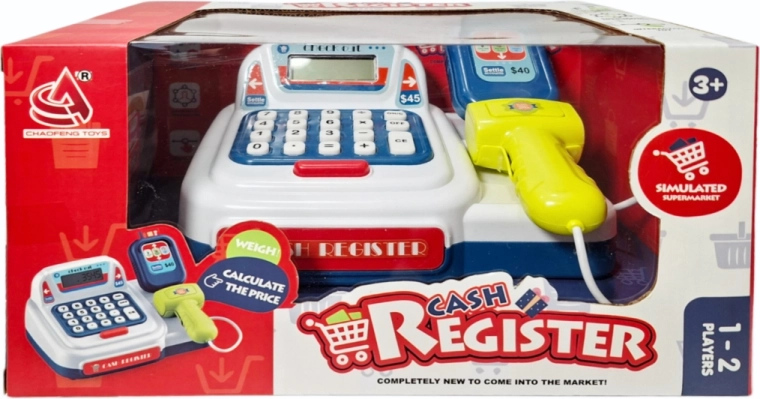 Caisse enregistreuse pour enfants avec calculatrice et scanner