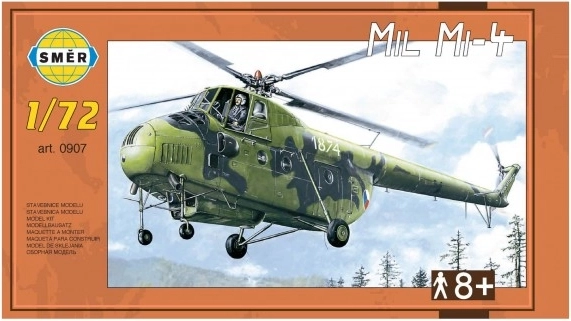 Maquette en plastique de l’hélicoptère Mil Mi-4 en boîte