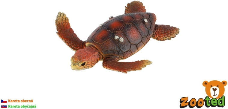 Figurine de tortue caouanne de 8 cm