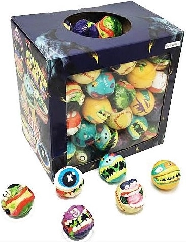 Balle pour enfants Monster 6 cm (mix de motifs)
