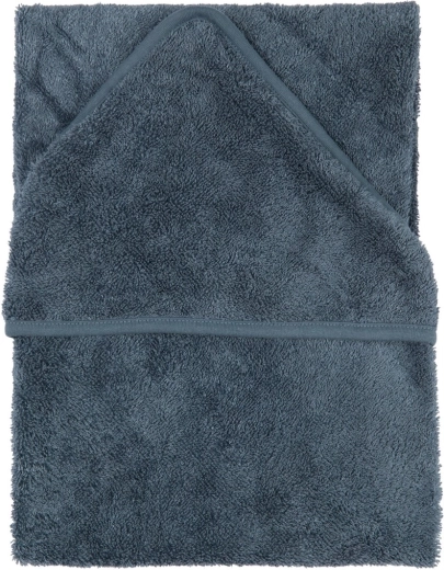 Serviette Timboo avec capuche XXL 95 × 95 cm marin