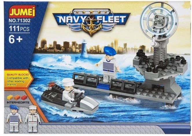 Jeu de construction Jumei Navy Fleet – marine 111 pièces, 25 × 18 cm - 1 pièce