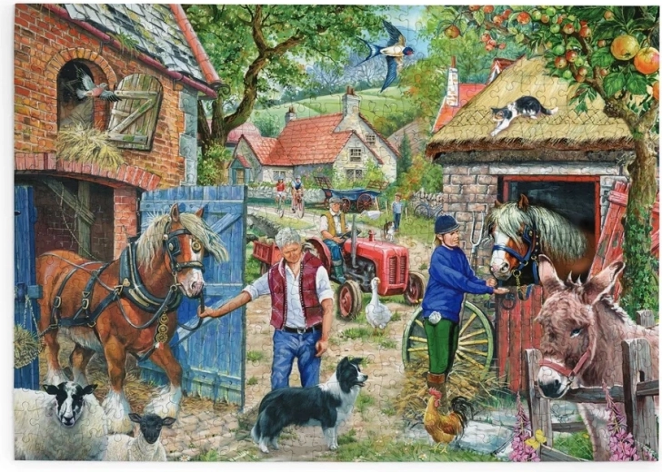 House of Puzzles L’allée aux pommiers – puzzle de 500 grandes pièces