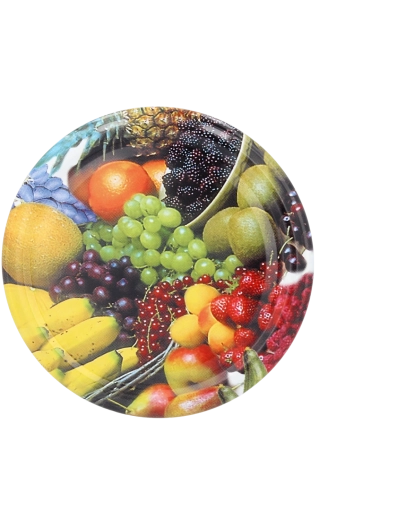 Lot de couvercles de stérilisation 66 mm avec motif banane (10 pcs)