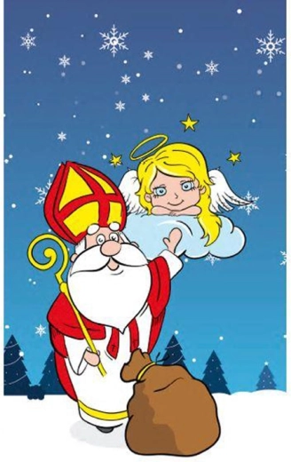 Sachet cellophane de la Saint-Nicolas à fond croisé 18 × 36 cm