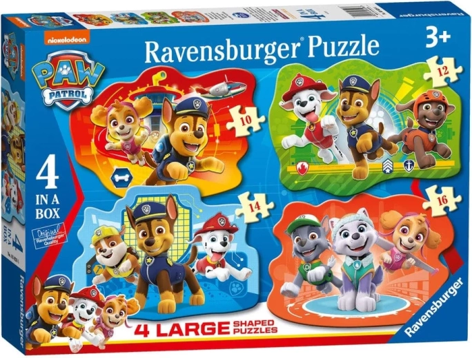 Puzzle Ravensburger Pat’ Patrouille 4 en 1 (10–16 pièces)