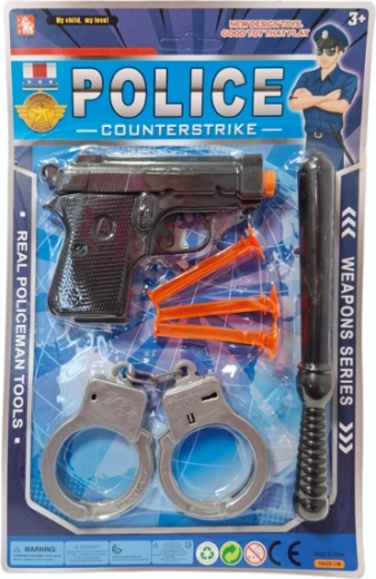 Kit de police avec fléchettes en caoutchouc