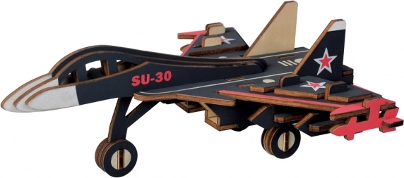 Woodcraft puzzle 3D en bois avion de combat