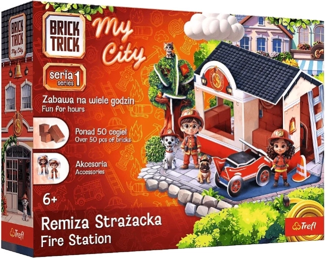 Brick Trick My City caserne de pompiers