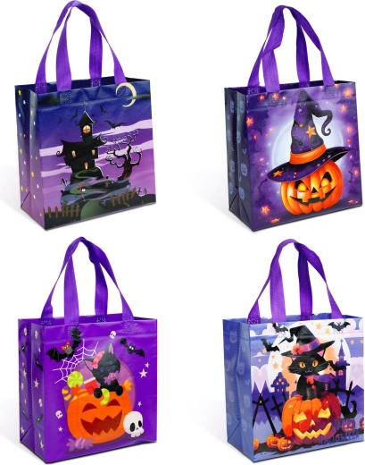 Sac Halloween avec 4 motifs - 1 pièce