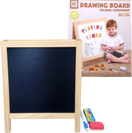 Grand tableau éducatif multifonction 2-en-1 - 1 pièce
