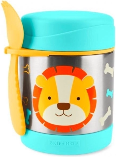 Skip Hop Zoo Thermos en acier inoxydable pour enfants avec crocodile