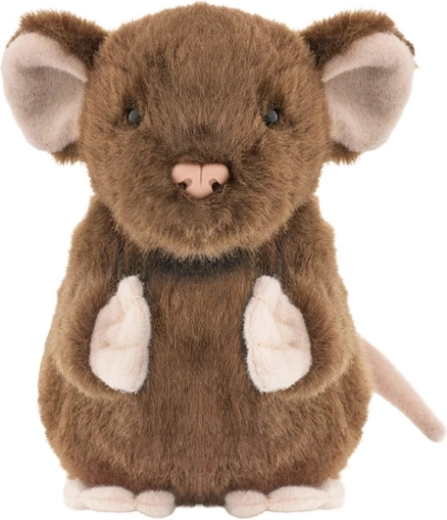 Souris en peluche marron 13 cm
