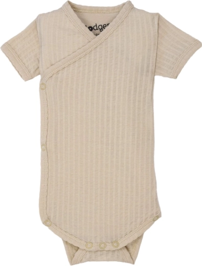 Body bébé Lodger à manches courtes Seersucker Birch, taille 80