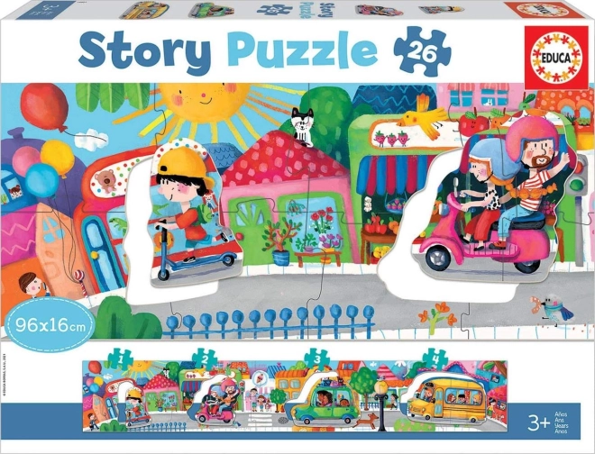 Puzzle Story transport en ville 26 pièces EDUCA