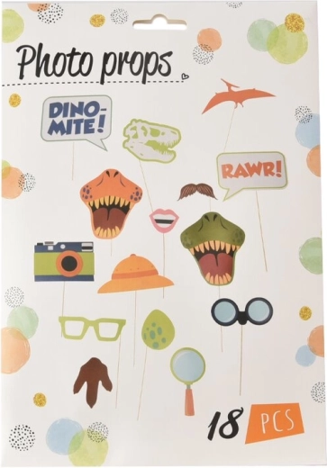 Accessoires photo de fête pour photobooth Jungle (18 pcs)