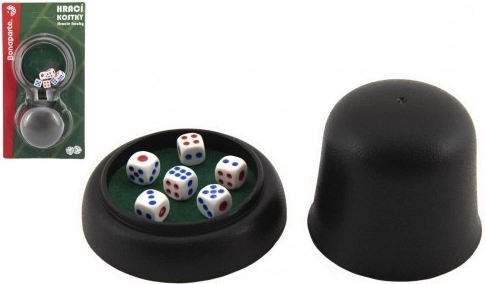 Dés de jeu TEDDIES 6 pcs avec gobelet