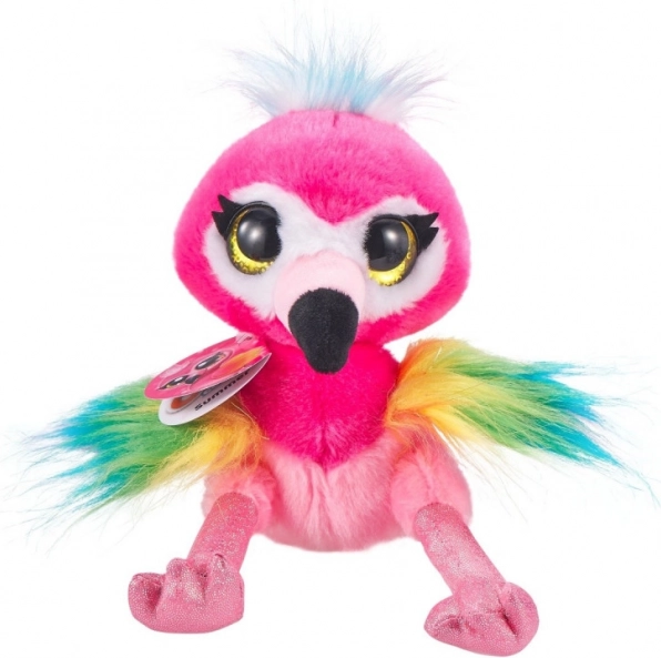 Peluche Coco en cornet avec surprise - Flamant rose Summer