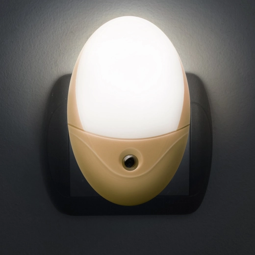 Veilleuse d’orientation LED Phenom avec capteur de luminosité, jaune