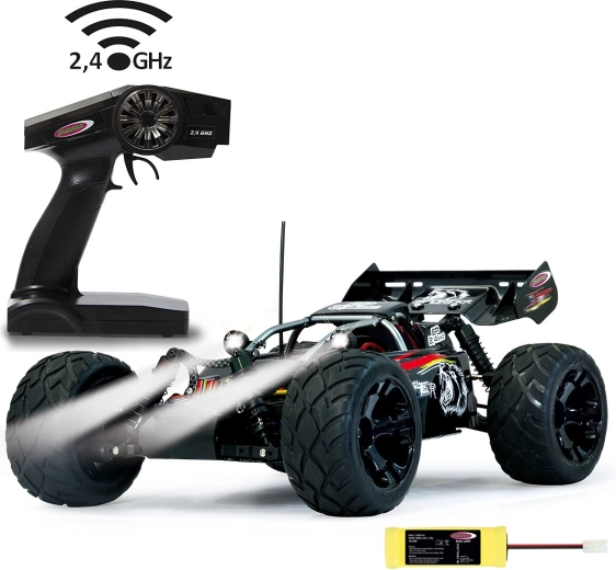 Jamara Splinter Desertbuggy 4WD 1:10 avec batterie NiMH, 2,4 GHz et LED