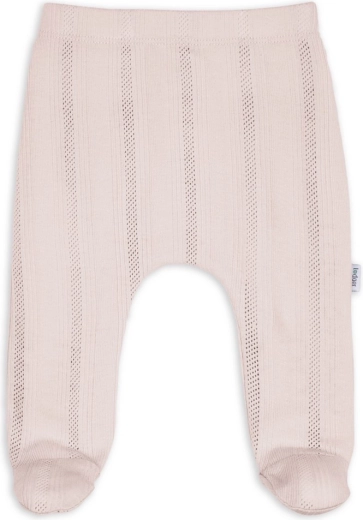 Lodger pantalon nouveau-né chaud avec petits pieds (footies) pointelle powder taille 50