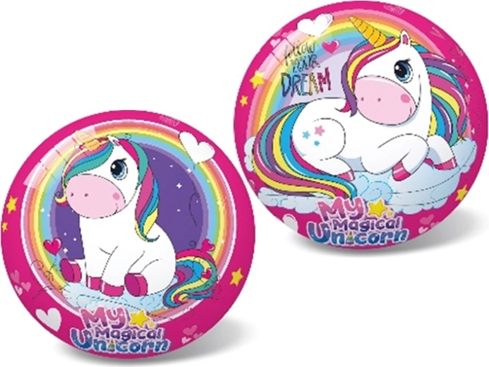 Balle pour enfants avec motif licorne 14 cm