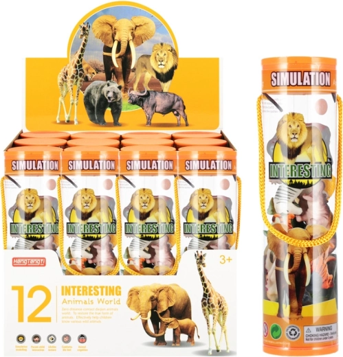 Animaux sauvages en tube (12 pcs)