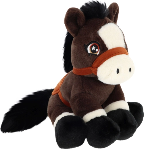 Keel Toys Keeleco poney brun en peluche écologique 22 cm