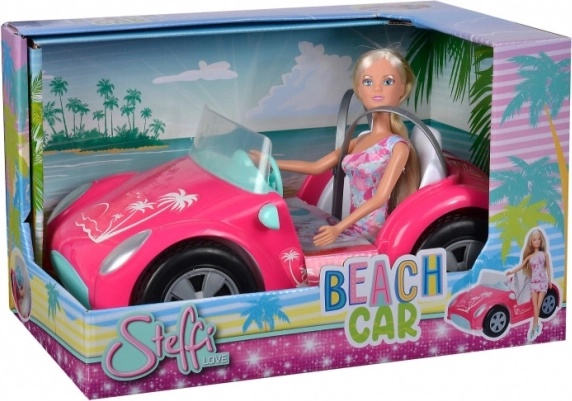 Poupée Steffi Love avec cabriolet rose