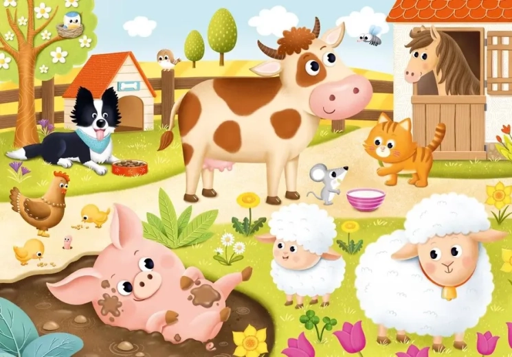 Puzzle Animaux domestiques XL 15 pièces DINO