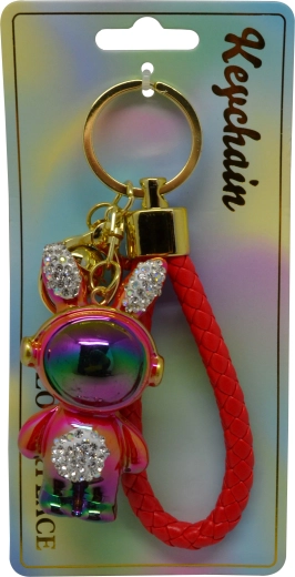 Pendentif de clés lapin galaxy