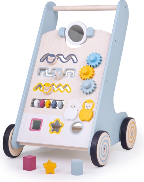 Chariot de marche actif en bois Bigjigs Baby Animaux de la forêt