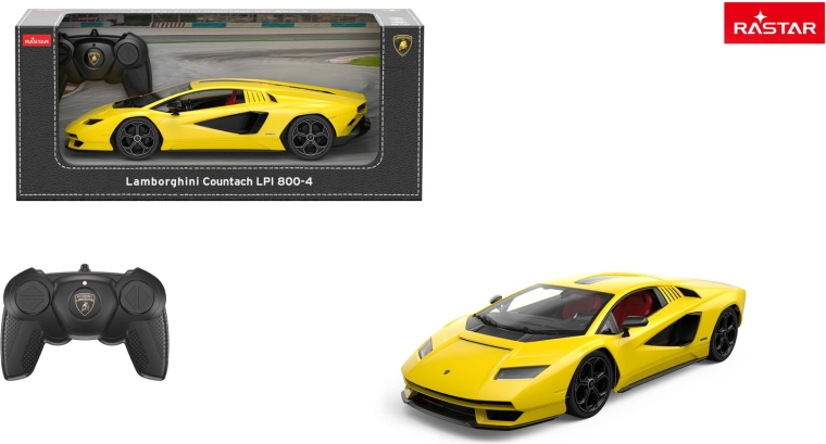Voiture RC Lamborghini Countach LPI 800-4 Rastar 1:16 jaune