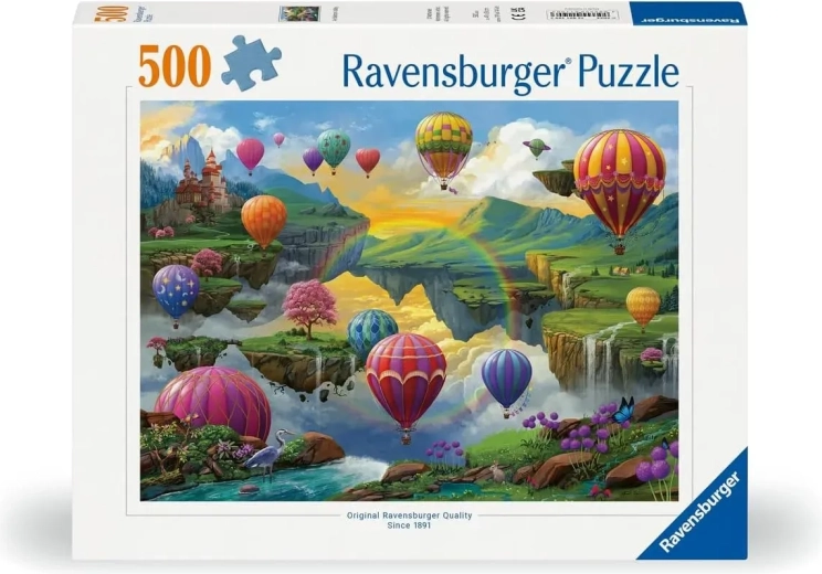 Puzzle Ravensburger Vallée des montgolfières – 500 pièces