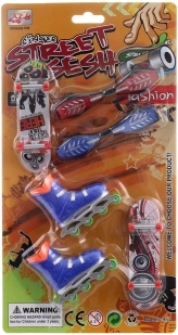 Ensemble de fingerboards et de mini patins pour enfants